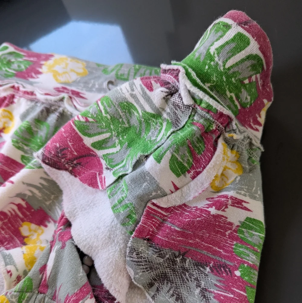 Y2k No‎ Boundaries Tropical Micromini Sweat Shorts Low rise